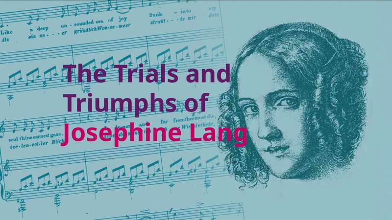Lecture-Recital: The Trials and Triumphs of Josephine Lang - May 6th @ Phillip T. Young Recital Hall (Uvic)