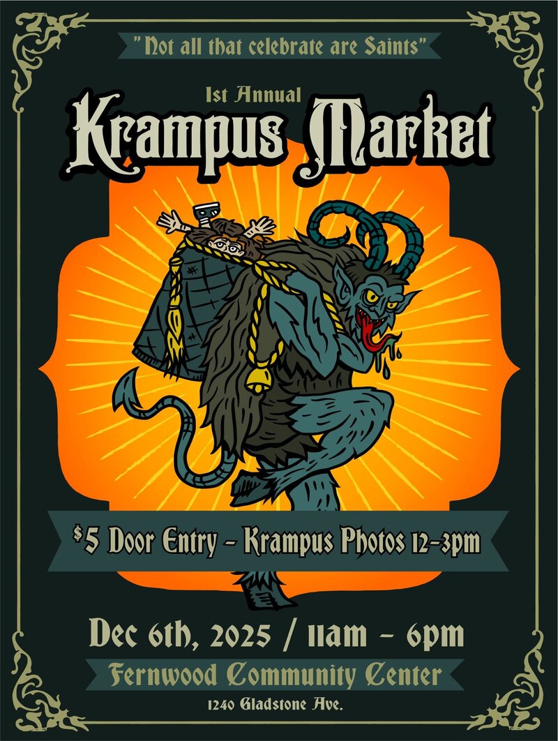 Krampus Market - May 6th @ Fernwood (NRG) Community Centre