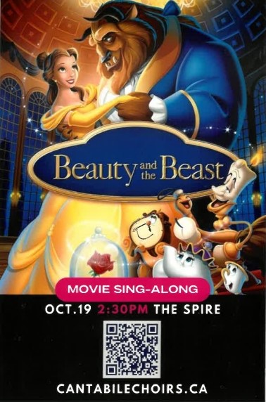 Beauty & The Beast sing-along: Cantabile Choirs of Kingston @ The Spire Oct 19 2025 - May 6th @ The Spire