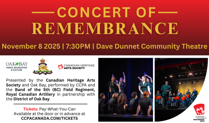 Concert of Remembrance - May 6th @ Dave Dunnet Theatre