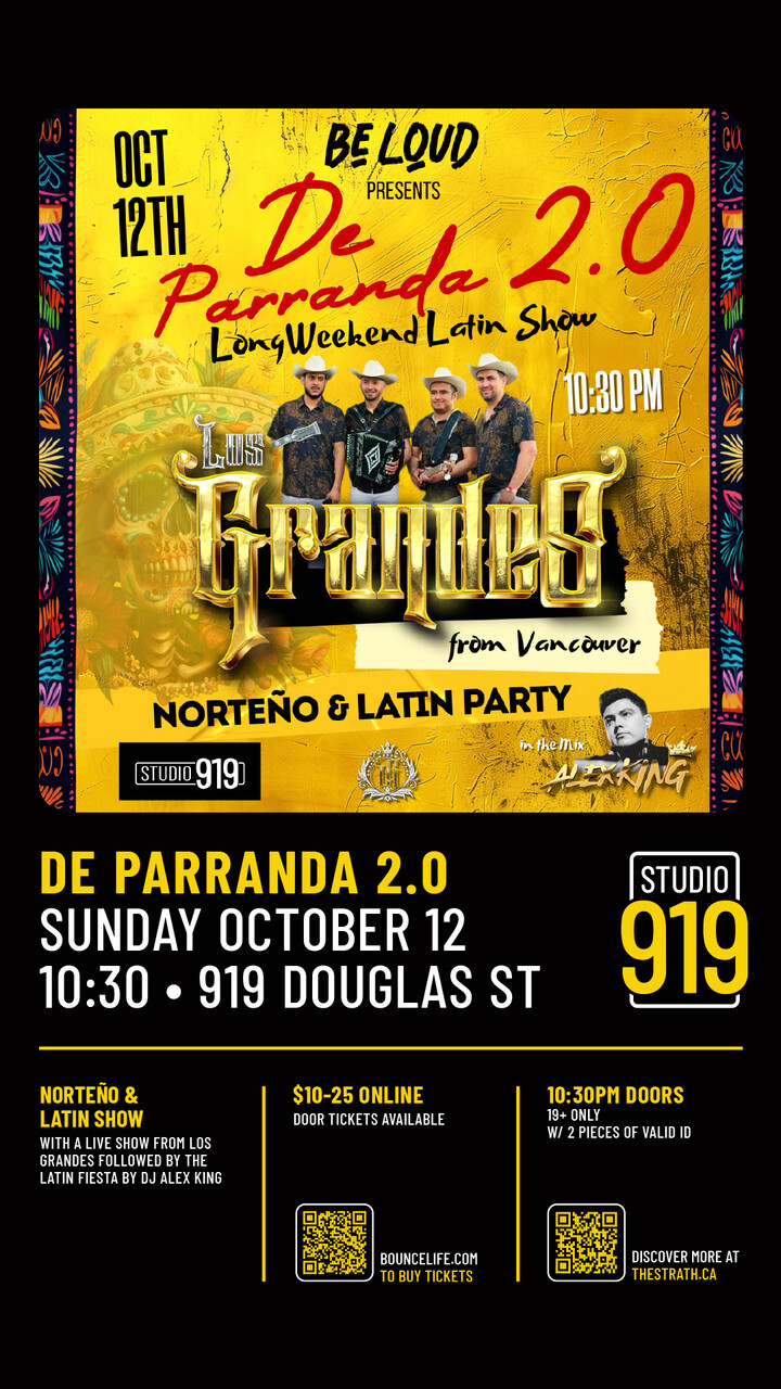 De Parranda 2.0 Norte&Ntilde;o Latin Show - May 6th @ Studio 919