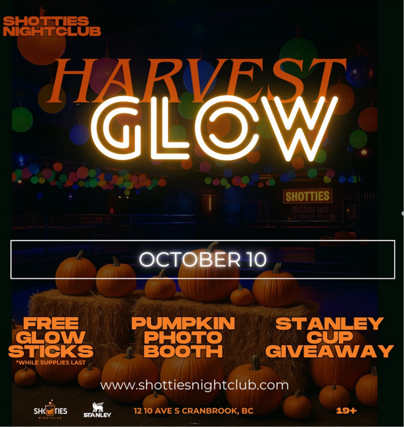 HARVEST GLOW &ndash; THANKSGIVING WEEKEND PARTY - May 6th @ Shotties Nightclub