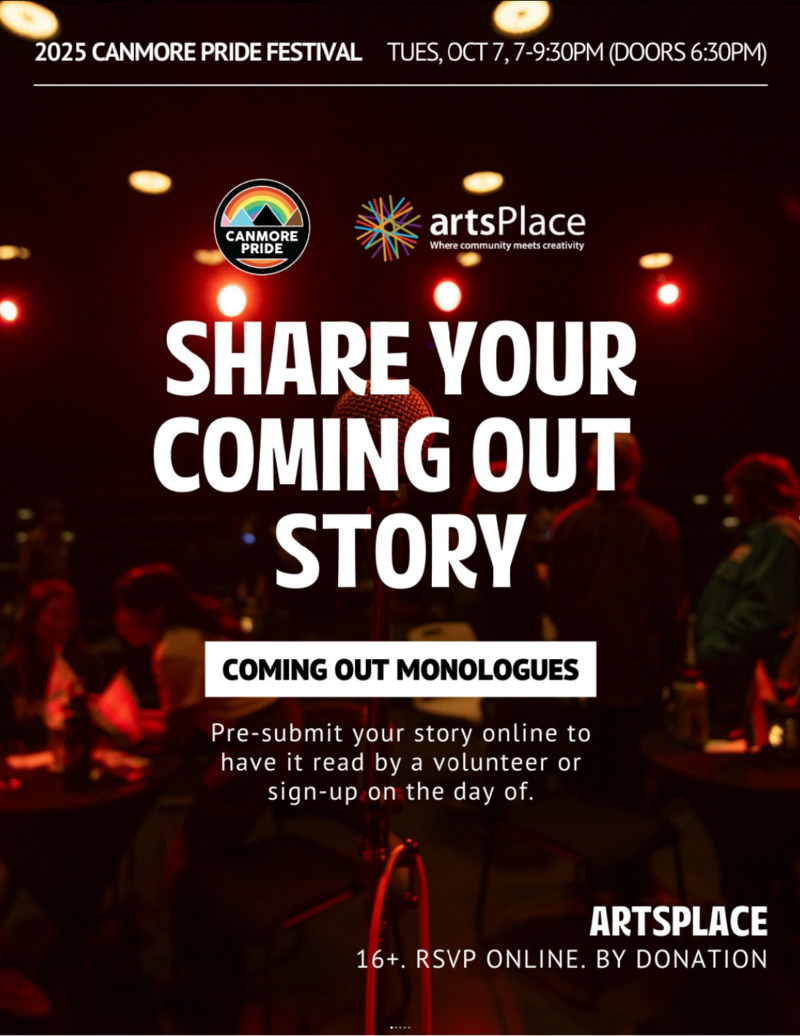 Coming out Monologues - Jun 9th @ artsPlace