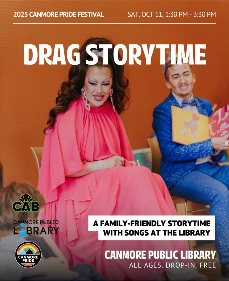Canmore Pride: Drag Storytime - May 19th @ Canmore Public Library