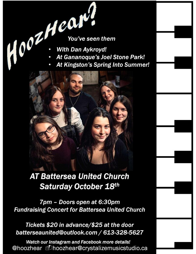 HoozHear? @ Battersea United Church Oct 18 2025 - May 4th @ Battersea United Church