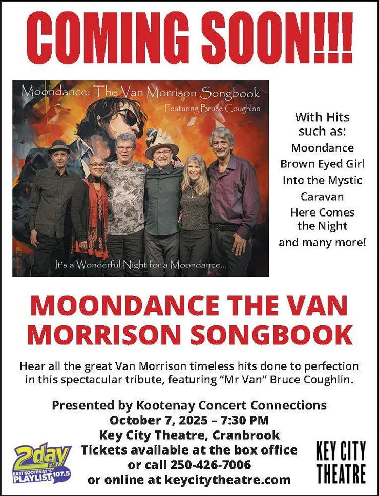 Moondance: The Van Morrison Songbook - Jun 20th @ Key City Theatre