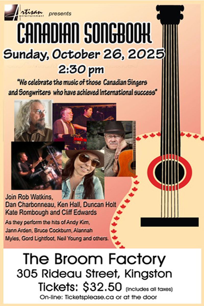 Canadian Songbook - May 1st @ Broom Factory