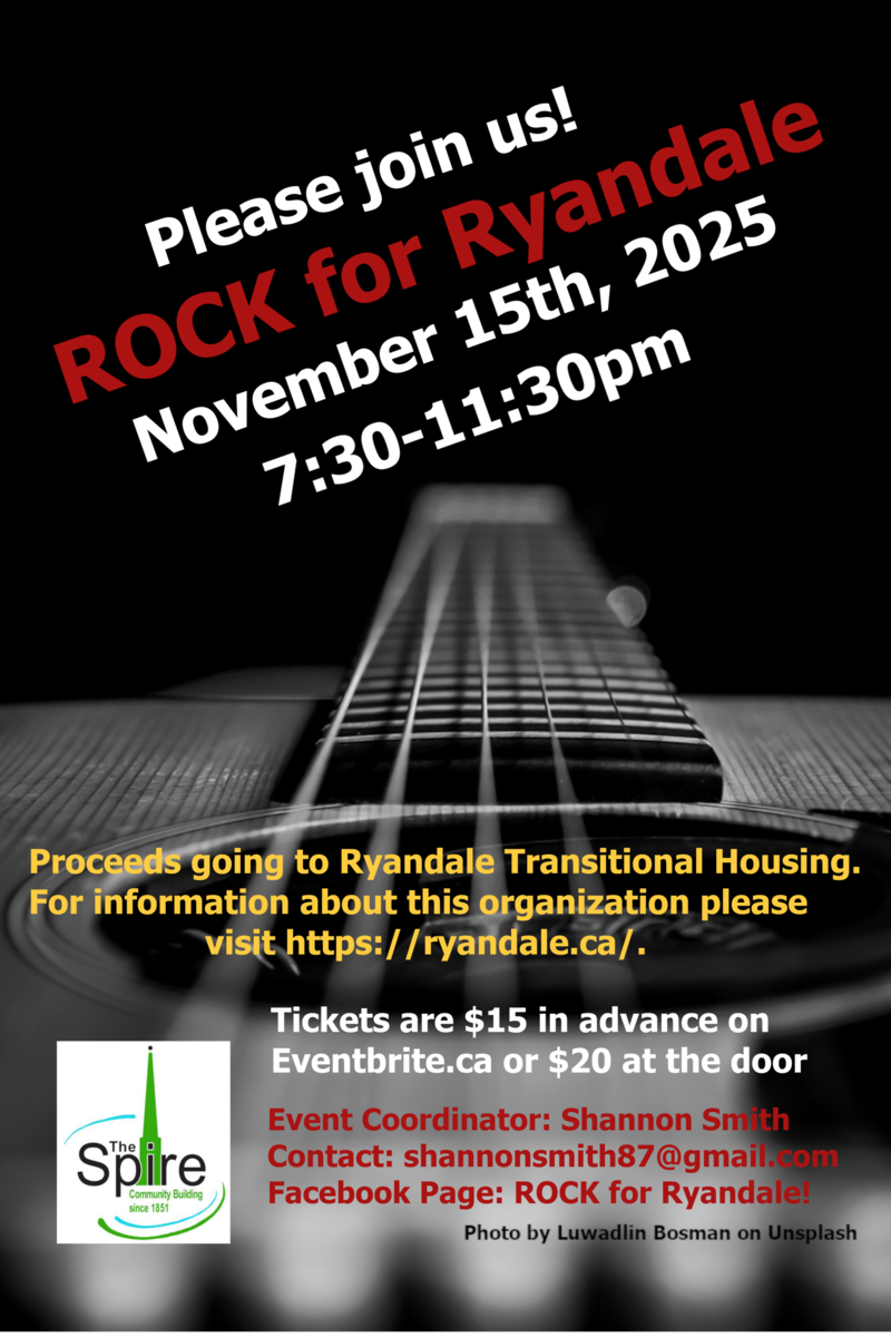 Rock for Ryandale - May 2nd @ The Spire