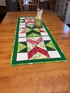 Festive Wishes Batiks Table Runner by 
Della Cronkrite