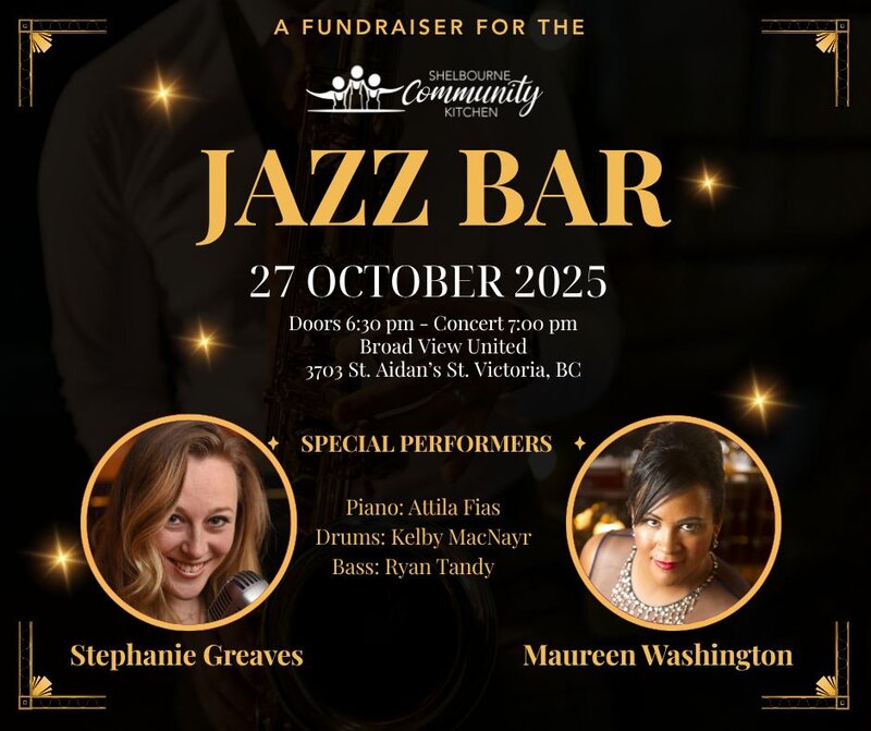 Shelbourne Community Kitchen Jazz Bar - May 6th @ Broad View United Church