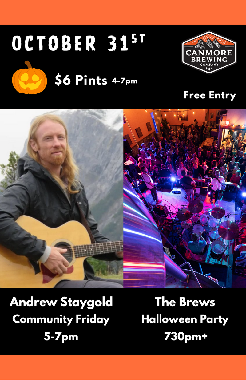 Community Friday + Halloween Party @ Canmore Brewing Company - Oct 31, 2025