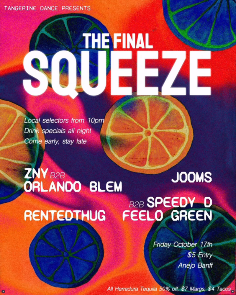 The Final Squeeze - May 6th @ A&ntilde;ejo Restaurant