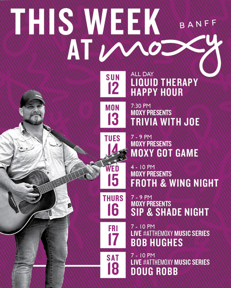 #LiveAtTheMoxy presents Bob Hughes - May 16th @ Moxy Hotel