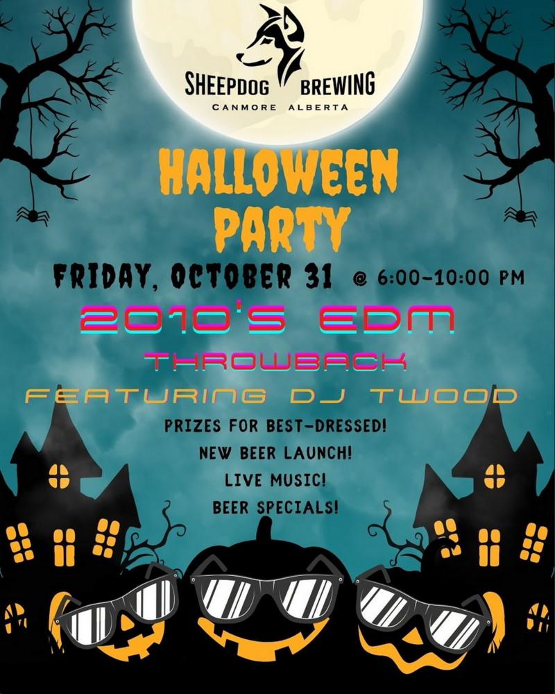 Halloween Party: 2010's EDM Throwback - May 6th @ Sheepdog Brewing