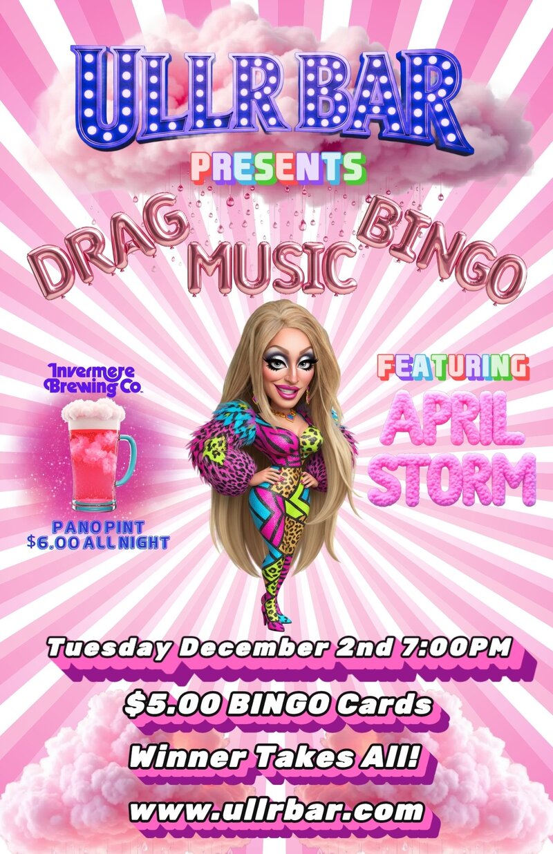 Drag Music Bingo - May 3rd @ Ullr Bar