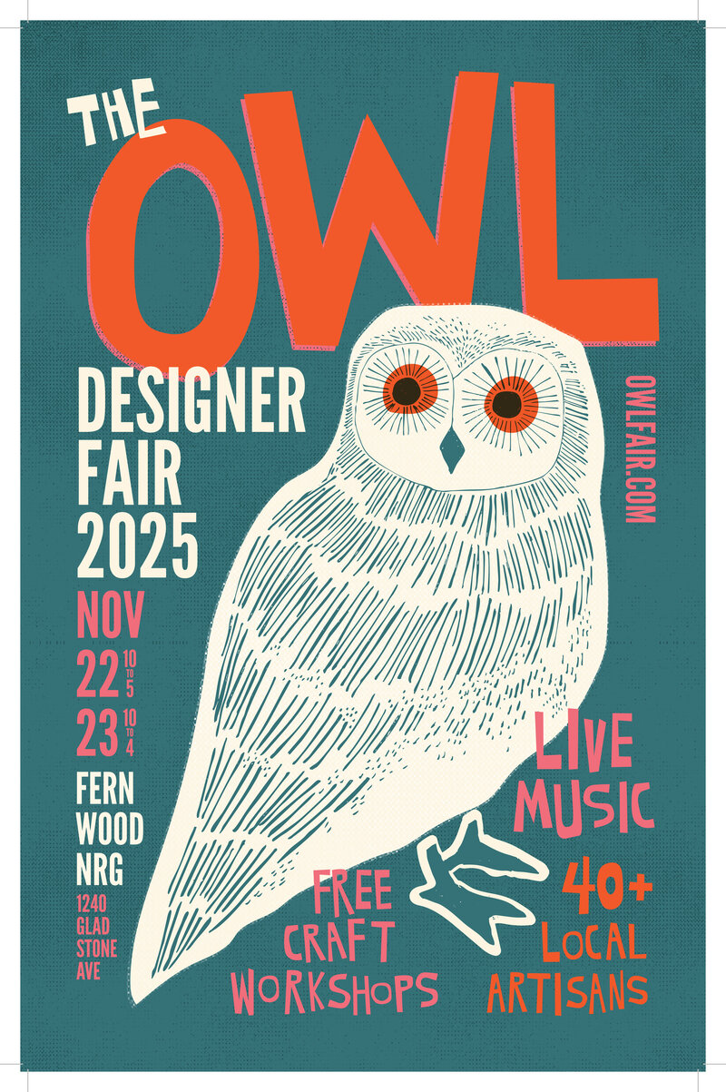The Owl Designer Fair 2025 @ Fernwood (NRG) Community Centre - Nov 22, 2025