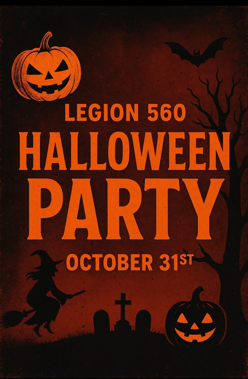 560 Legion Halloween Party with the: Fast Forward to Friday Band @ Royal Canadian Legion Branch 560 Oct 31 2025 - May 6th @ Royal Canadian Legion Branch 560