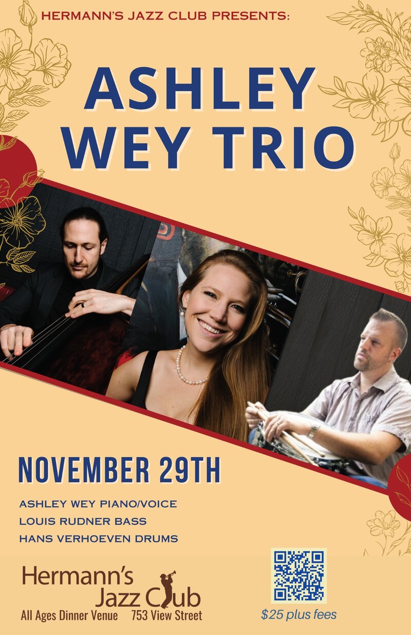 Ashley Wey Trio - May 7th @ Hermann's Jazz Club