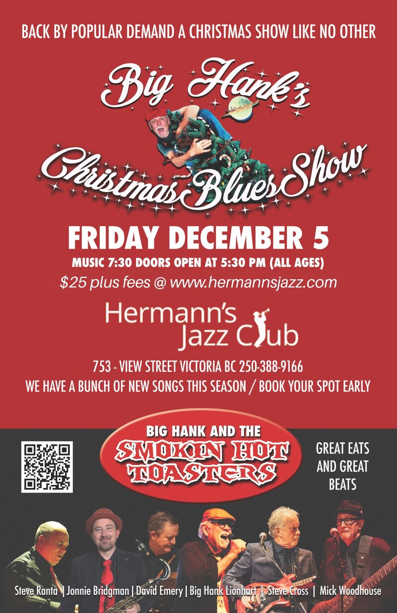 Big Hank's Chistmas Blues Show - May 7th @ Hermann's Jazz Club