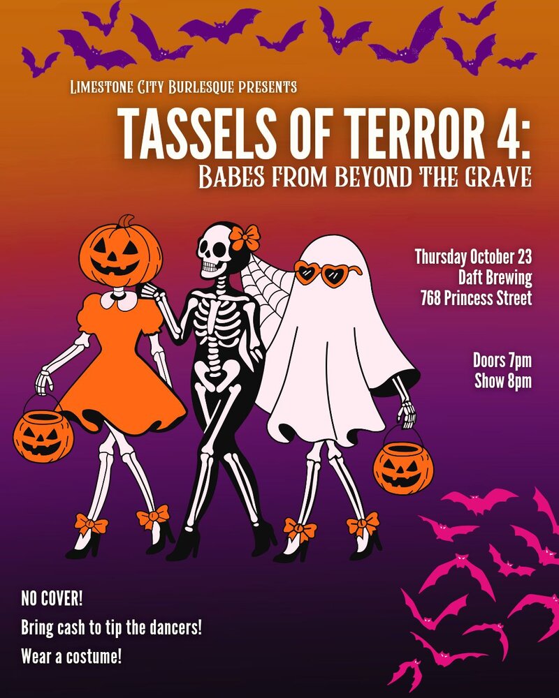 TASSELS OF TERROR 4: Babes from Beyond the Grave - May 6th @ Daft Brewing