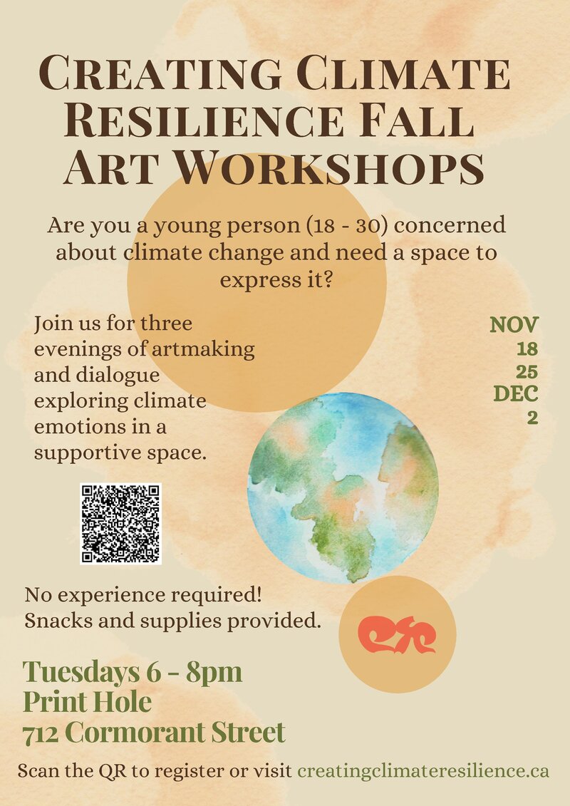 Creating Climate Resilience Fall 2025 Art Workshop Series - May 6th @ Print Hole