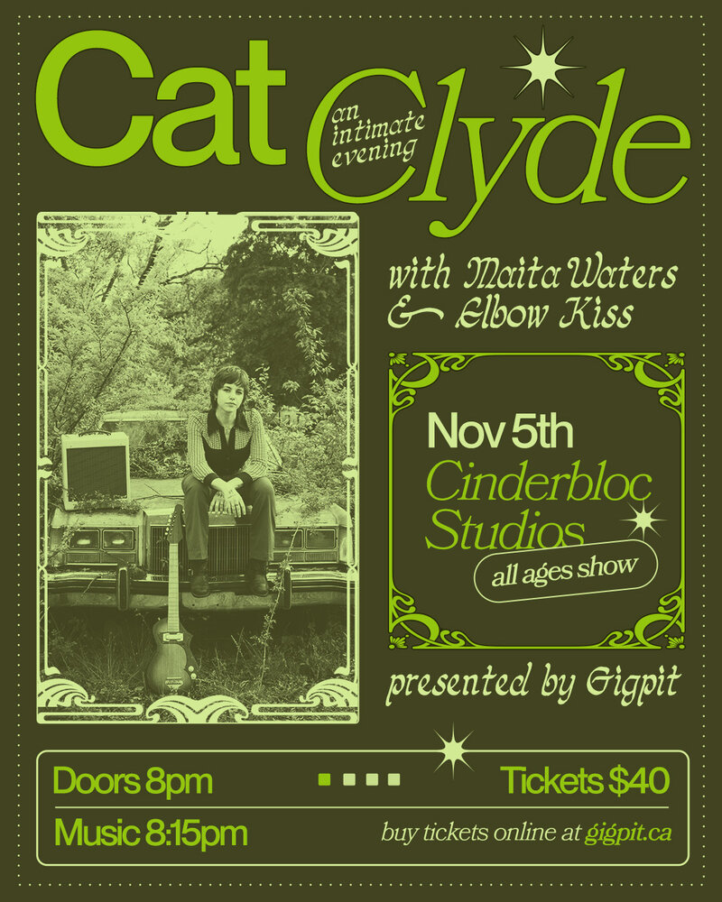 Gigpit Presents: Cat Clyde - May 6th @ Cinderbloc Studios