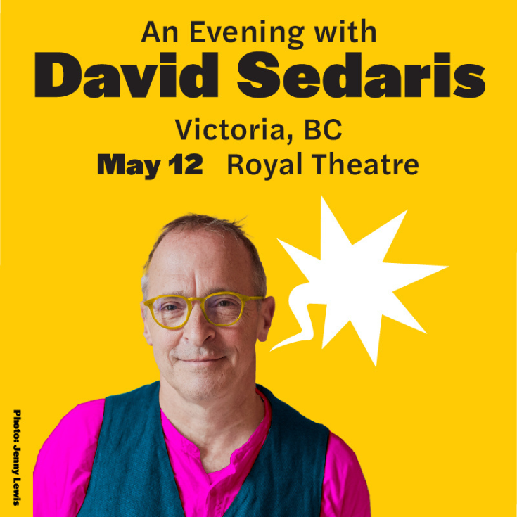 Magicspace Entertainment Presents An Evening With David Sedaris - May 7th @ Royal Theatre