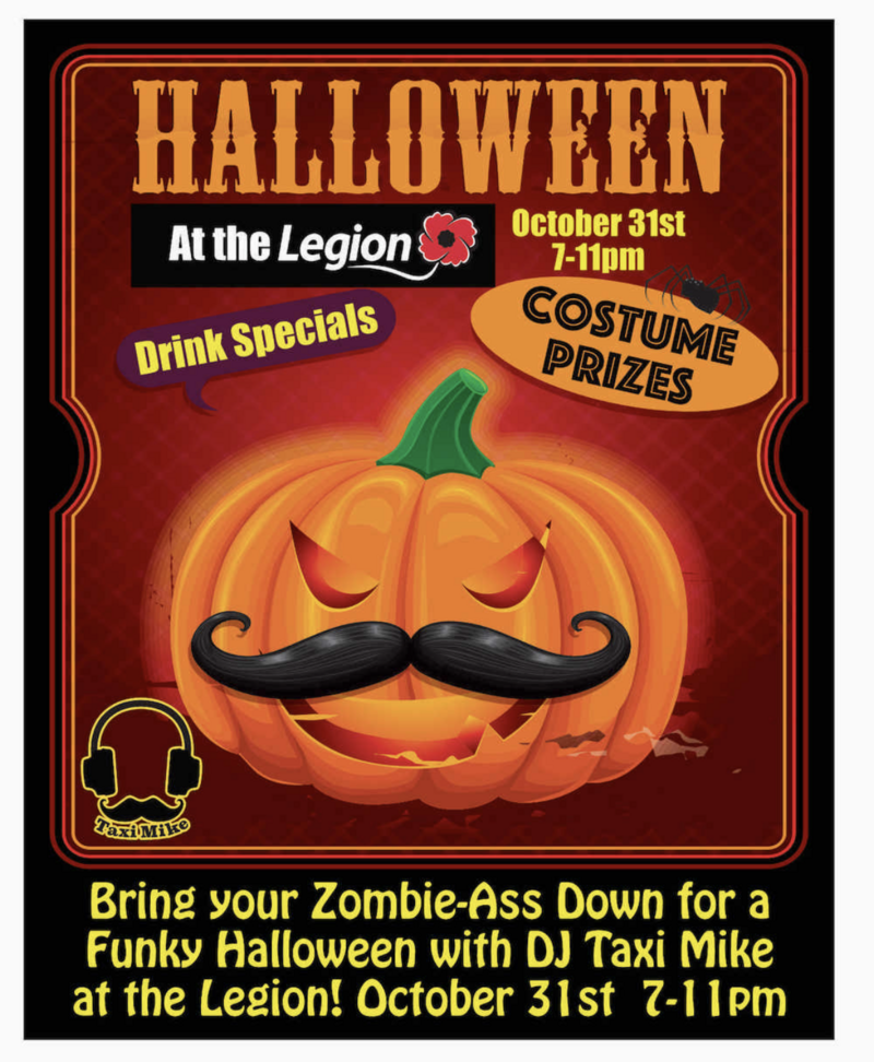 Halloween With DJ TAXI MIKE 🚕 @ Banff Legion - Oct 31, 2025