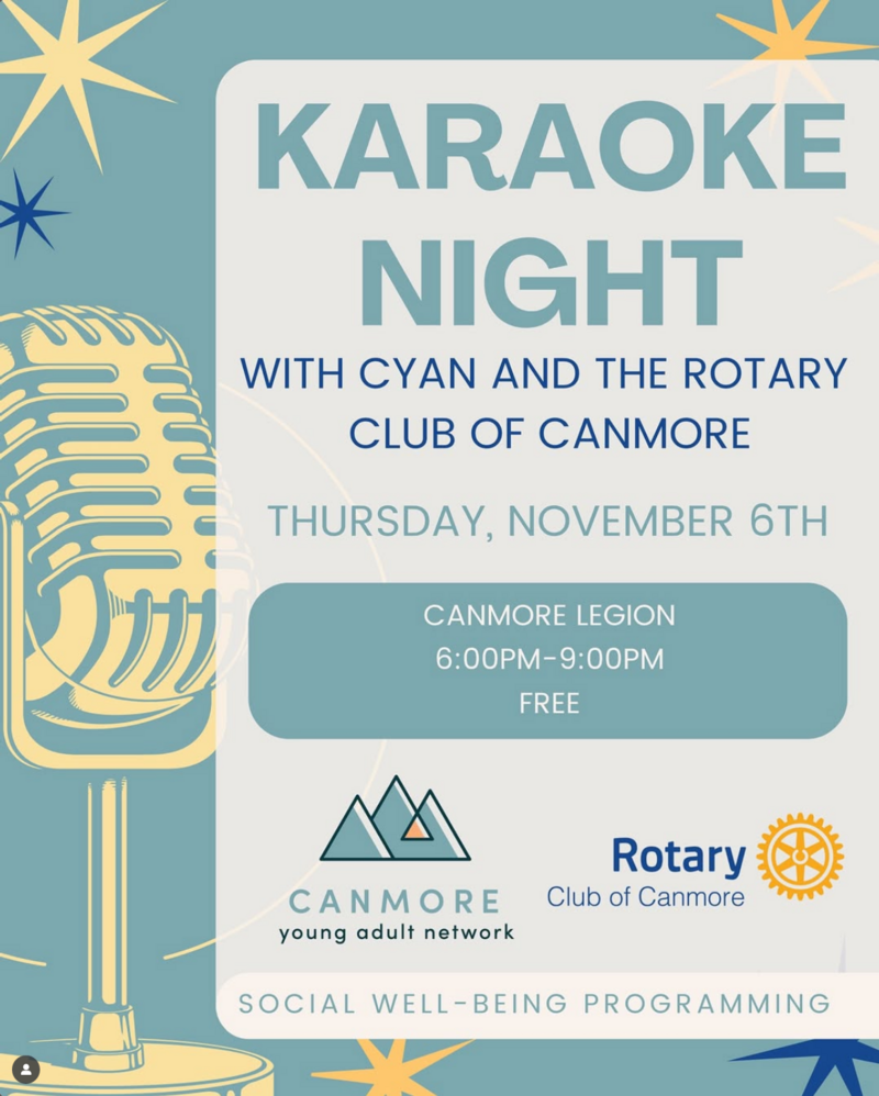 🎤 Karaoke Night at the Canmore Legion! 🎤 - May 12th @ Canmore Legion