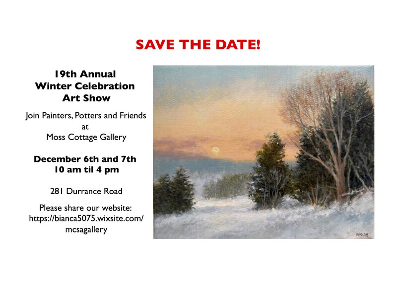 19th Annual Winter Celebration Art Show - Jun 4th @ Moss Cottage Studio and Gallery