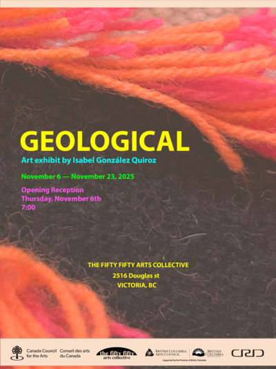 Isabel Gonz&aacute;lez Quiroz: Geological - May 6th @ the fifty fifty arts collective