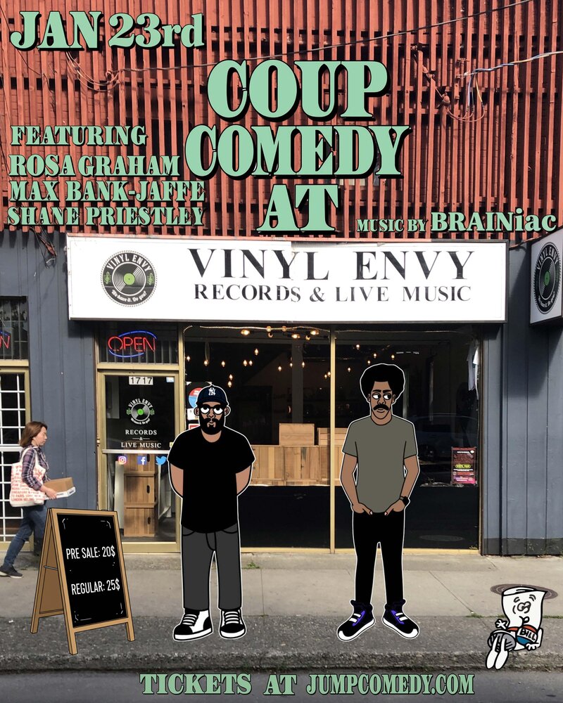 Coup Comedy at Vinyl Envy - May 6th @ Vinyl Envy