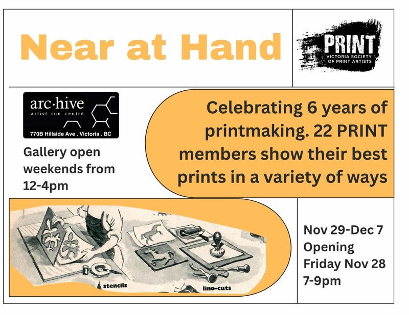 Near at Hand - Jun 4th @ arc.hive artist-run centre