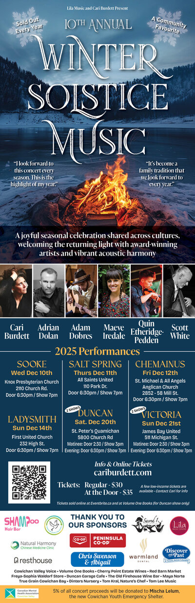 Victoria Evening Winter Solstice Music Concert - May 6th @ James Bay United Church