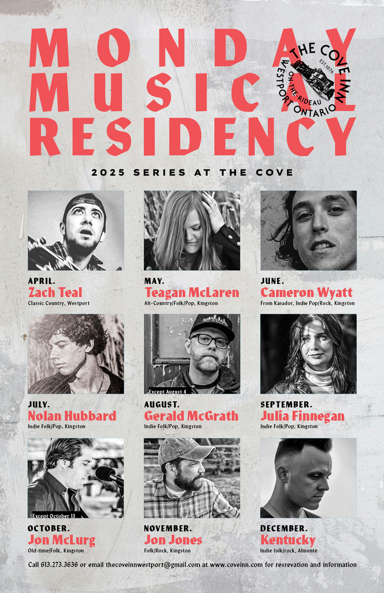 Monthly Musical Residency: Kentucky @ The Cove Inn Dec 22 2025 - May 15th @ The Cove Inn