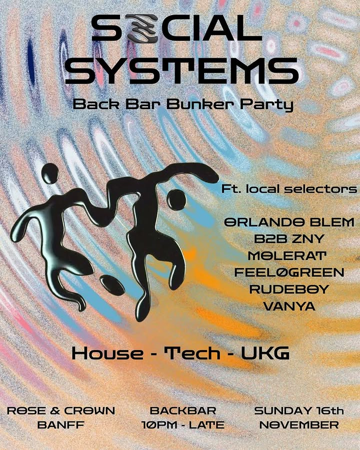 Social Systems Back Bar Bunker Party! - May 21st @ Rose & Crown Banff
