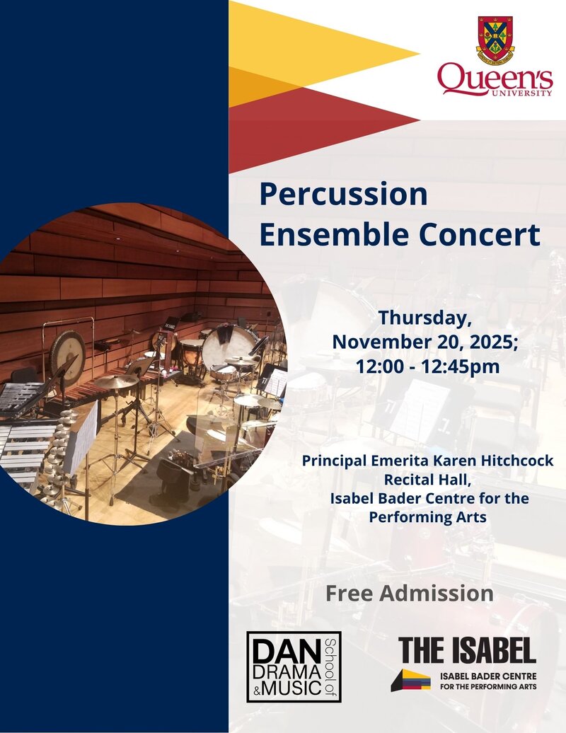 Percussion Ensemble Concert - Jun 7th @ Isabel Bader Centre for the Performing Arts