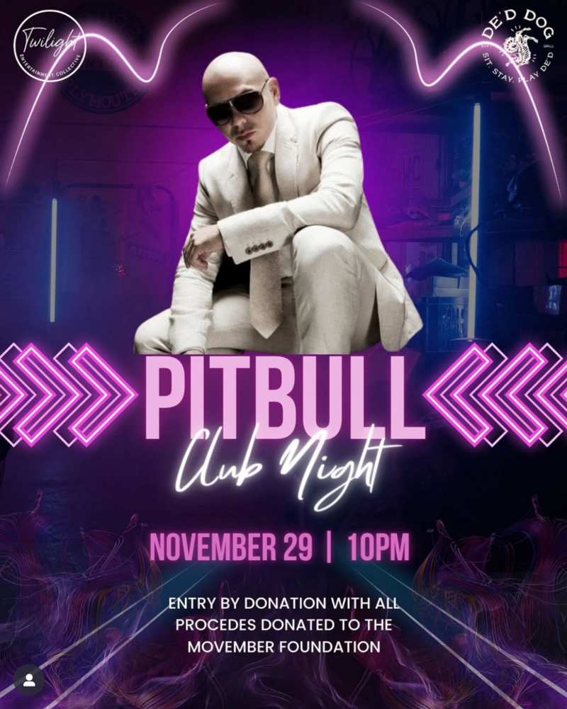 Pitbull Club Night - May 6th @ De'd Dog Bar & Grill
