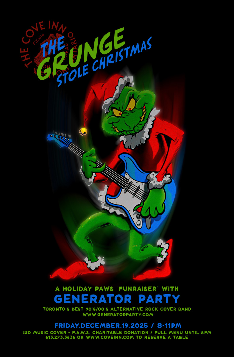 The Grunge Stole Christmas with Generator Party - Jun 16th @ The Cove Inn