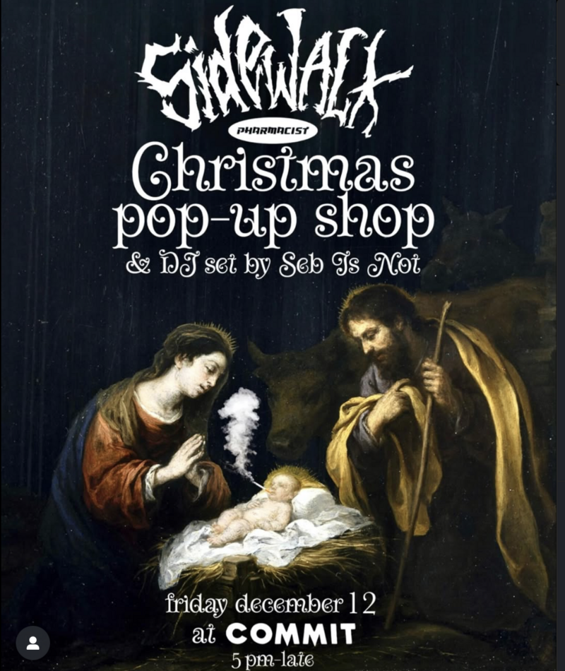 Christmas Pop up Shop + dJ set Seb is not - May 15th @ Commit Snow and Skate