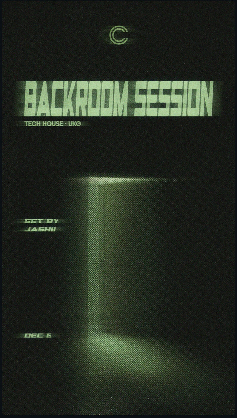 Backroom Session: Tech house UKG w/ Jashi - May 6th @ The Central - Nightclub & Bar