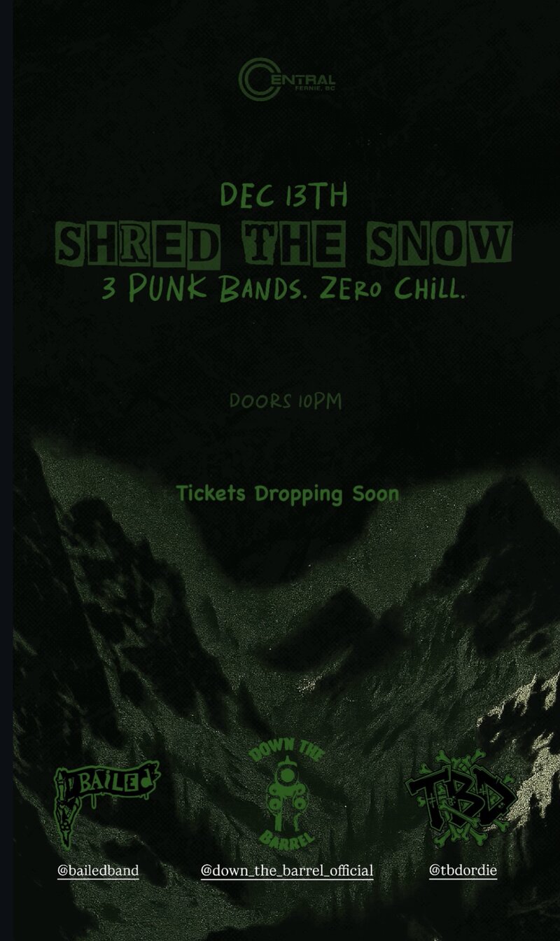 SHRED THE SNOW - Jun 3rd @ The Central - Nightclub & Bar