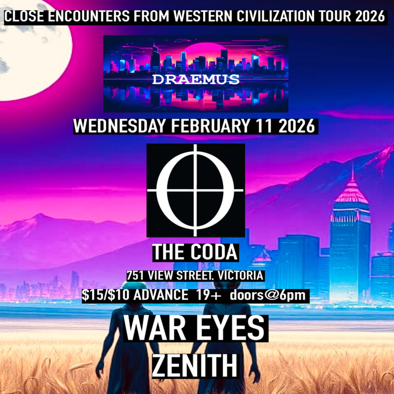 CLOSE ENCOUNTERS FROM WESTERN CIVILIZATION TOUR 2026 at THE CODA VICTORIA - May 5th @ The Coda