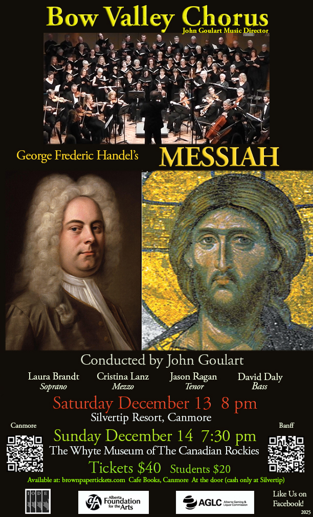 Handel's Messiah by Bow Valley Chorus - May 6th @ Silvertip Resort
