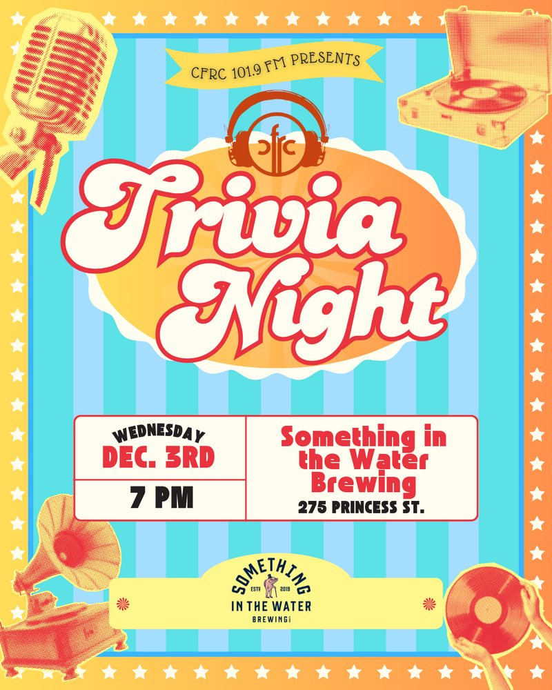 CFRC Trivia Night - May 7th @ Something In The Water