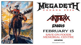 Megadeth - Jul 17th @ Save-On-Foods Memorial Centre
