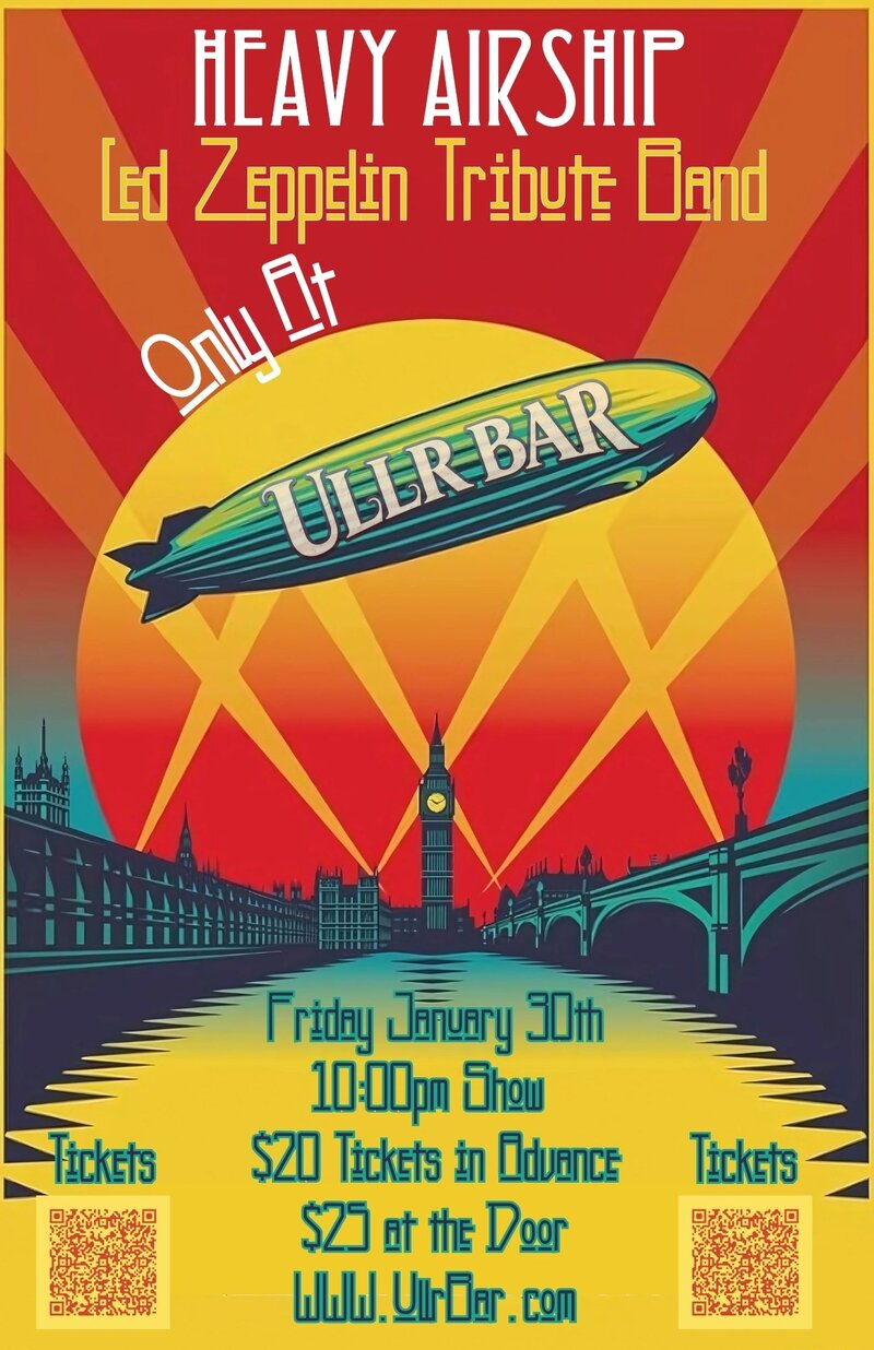 Heavy Airship Led Zeppelin tribute band at Ullr Bar - May 6th @ Ullr Bar