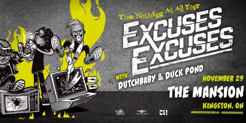 Excuses Excuses, Dutchbaby, Duck Pond @ The Mansion Nov 29 2025 - May 2nd @ The Mansion