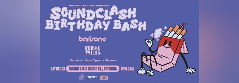 Brumbo & Dunzo Present: Soundclash Birthday Bash Ft. Barisone & Feral Wills - Jun 6th @ 1415 broad st.