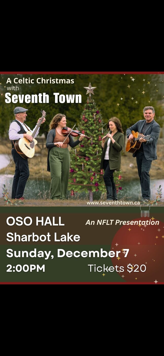 A Celtic Christmas: Seventh Town @ Soldiers Memorial Hall (OSO Hall) Dec 7 2025 - May 7th @ Soldiers Memorial Hall (OSO Hall)